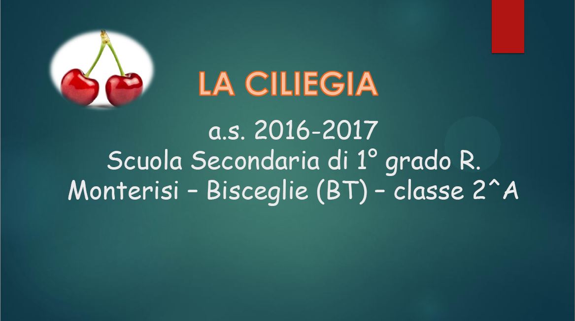 presentazione LA CILIEGIA