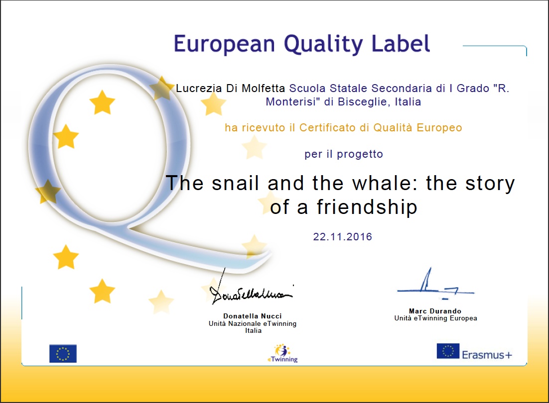 Certificato di Qualità Europeo