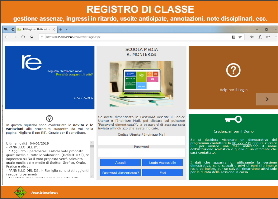 copertina registro di classe